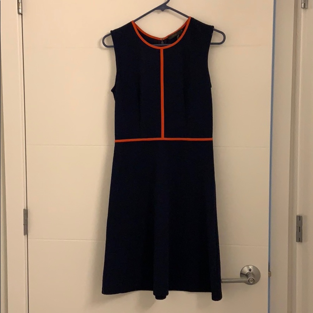 Blue A-line Dress